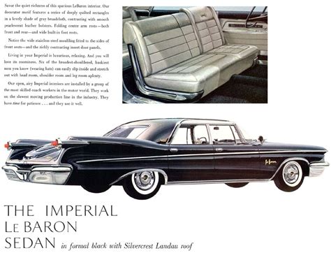 directory index chrysler and imperial 1960 chrysler 1960 imperial brochure