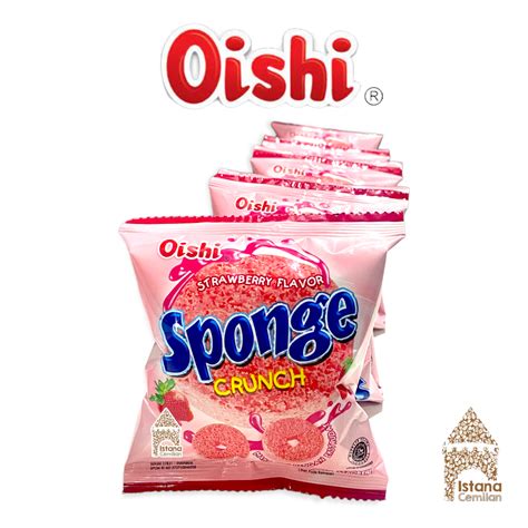 Oishi Sponge Crunch Strawberrychocolate Unit 10pcs Contents