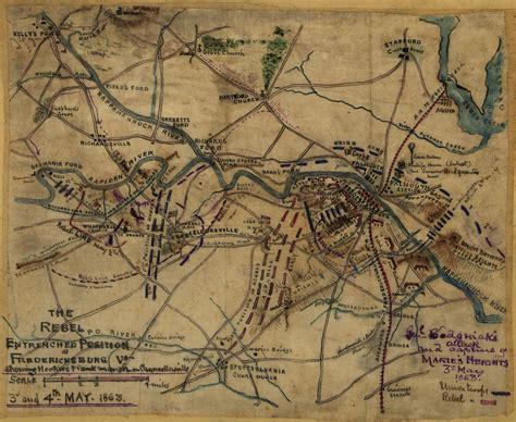 Civil War Maps Fredericksburg Image Library Of Congress