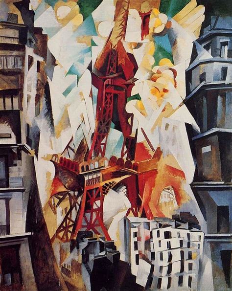 Eiffel Tower By Robert Delaunay Famous Art Handmade Oil Painting On