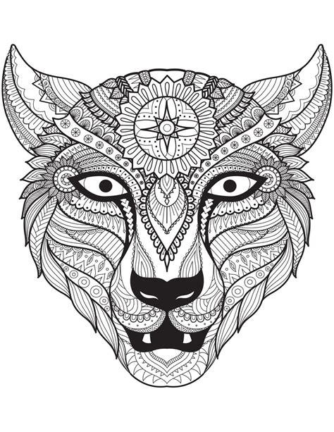 Dessin À Imprimer Mandala Loup 10 Coloriage De Loup Mandala
