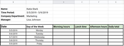 How To Create A Weekly Timesheet In Excel Invoice Template