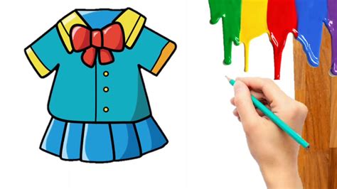 Belajar Cara Menggambar Baju Cewek Lucu Untuk Anak Prrempuan Balita