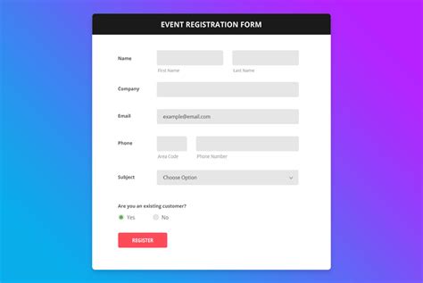 registration form web design   css  code renewhh