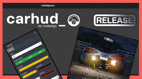 Release Codesign Highly Customizable Car Hud Fivem Youtube