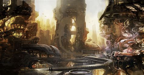 Scifi City By Won Jun Tae Rimaginarycityscapes