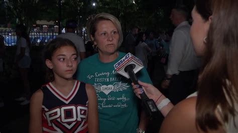Video Hundreds Attend Vigil For Slain Teen Cheerleader Tristyn Bailey