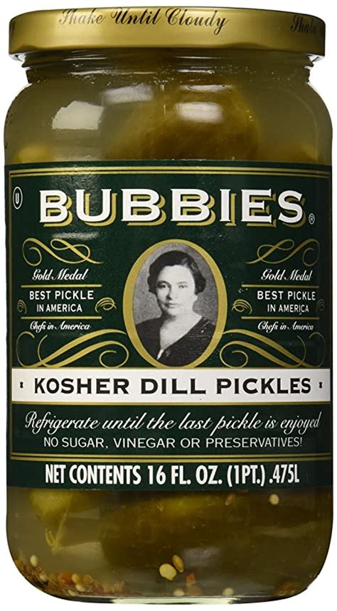 Bubbies Kosher Dills Pickles 16 Onzas Comida Gourmet Y Alimentos