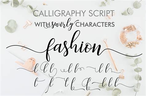 Fashion Digital Long Cursive Font Swirly Font Cricut Font Etsy