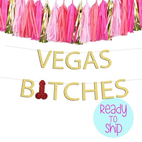 Vegas Bitches Bachelorette Party Penis Banner Vegas Etsy Singapore
