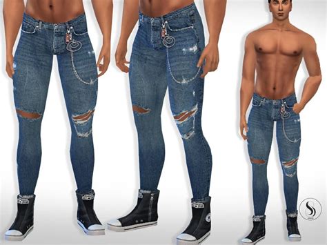 Men Cropped Jeans Mod Sims 4 Mod Mod For Sims 4