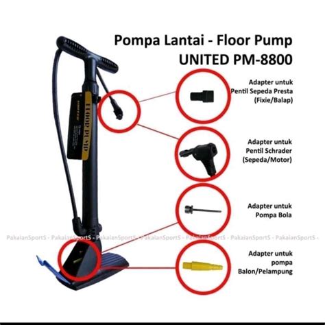 Jual Pompa Sepeda Atau Motor Tipe Floor Pump United Di Seller Maju Maju Kota