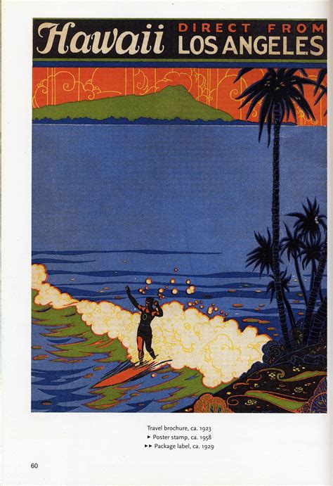 Usa Hawaii Brochure Surf Poster Vintage Surf Vintage Travel Posters