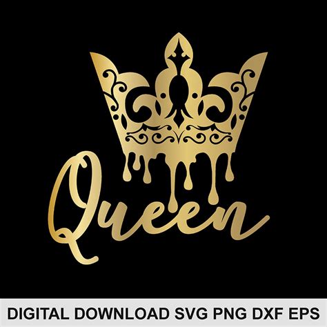 Queen Crown Svg And Png Design For Instant Download Co Art