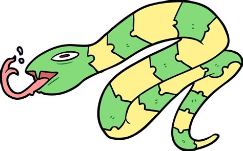 Cartoon Hissing Snake 14047824 Vector Art At Vecteezy