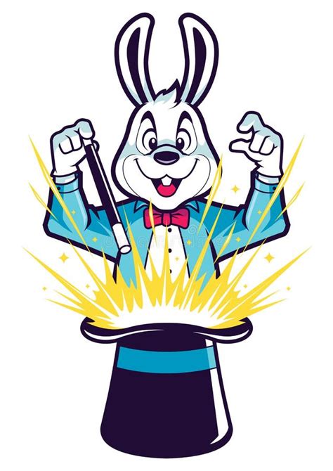 Rabbit Magician Mascot Stock Vector Illustration Of Wand 214188948
