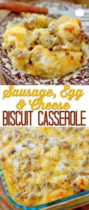 Sausage Egg Cheese Biscuit Casserole Recipe