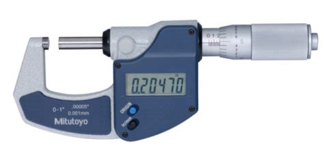 Digital Micrometer Inchmetric 0 1 Wo Output Friction Thimble By