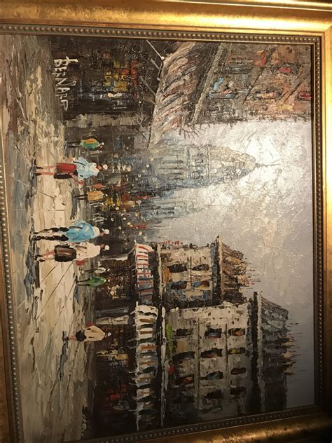 I Have A Large Oil Painting Signed By Bernard Artifact Collectors