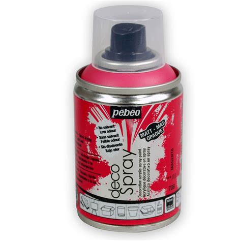 Universell einsetzbar und grundierung und decklack in einem. DecoSpray - Pébéo - Sprühlack Acrylfarbe - Matt Magenta x ...