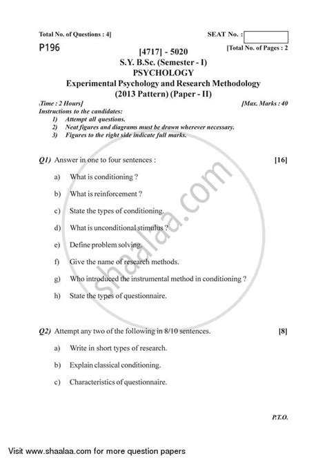 Computer communication networks are characterized by many other examples can be cited, the. Experimental Psychology and Research Methodology 2014-2015 ...