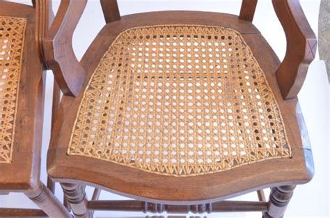 *(2) Antique cane Bottom Chairs : Lot 82