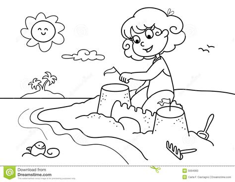 Beach Scene Clipart Black And White 10 Free Cliparts Download Images