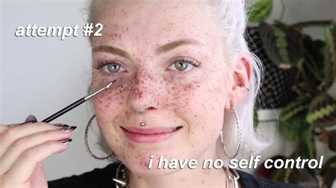 I Tried Giving Myself Fake Freckles With Self Tanner Youtube