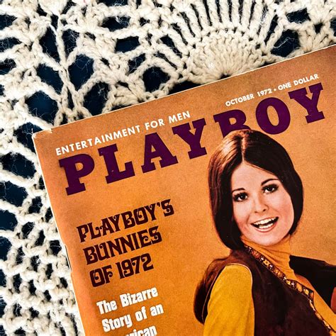 Vintage Playboy October 1972 Playboys Bunnies Of 1972 Miss October