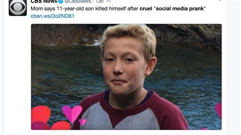 Mom 11 Year Old Killed Himself Following Twisted Social Media Prank