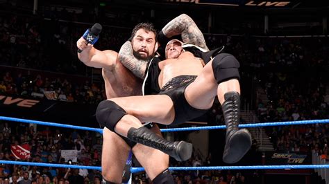 Relive Randy Ortons Ring Rocking Rko On Rusev From Smackdown Live Aug 5 2017 Youtube