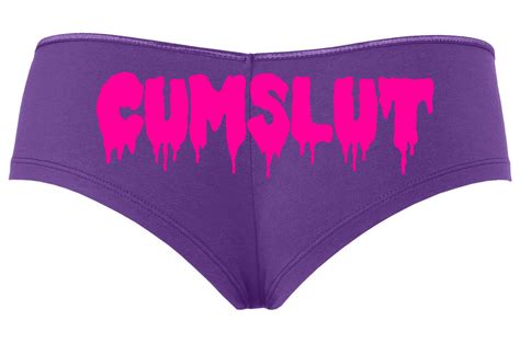 Cum Slut Cumslut Drippy Slutty Purple Panty Panties Bdsm Ddlg Etsy