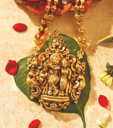 Radha Krishna Pendent Antic Jewellery Gold Jewellery Design Wedding