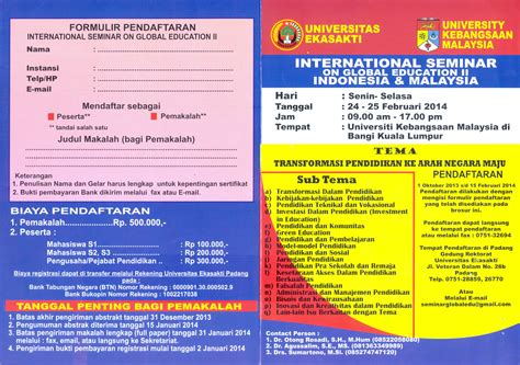 Sehingga lewat pendidikan amerika meraih kesuksesan terbesar dalam transformasi. Undangan Pemakalah di Seminar Internasional "Transformasi ...