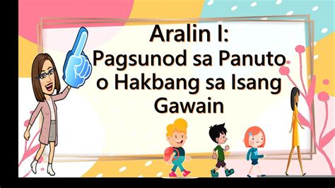 Panuto Batay Sa Mga Halimbawa Ng Mga Gawain Sa Paggawa Ng Talaan Ng Mga