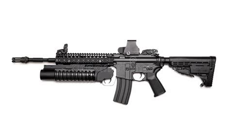 M4a1 Assault Rifle With Grenade Launcher Stock Photo Image Of Carbine