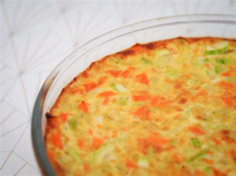 Flan aux légumes courgettes et carottes