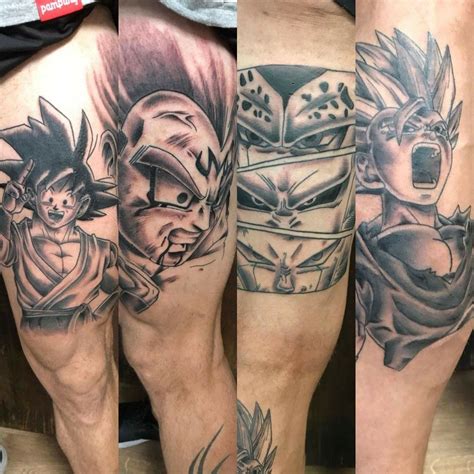 Dragon ball characters are less jacked, but definitely more endearing, and don't feel so threatening as dragon ball z characters, which makes them a perfect option for tattooing. Tattoo dbz | Tattoos, Dragon ball tattoo, Naruto tattoo