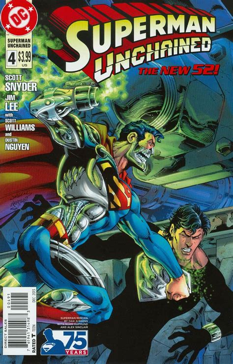 Superman Unchained 4 Cover J Incentive 75th Anniversary
