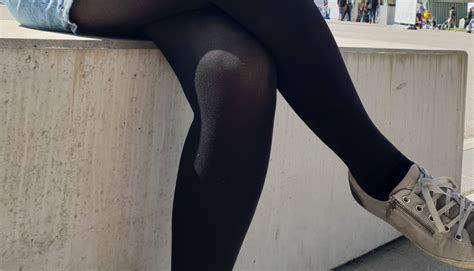 Women`s Legs And Feet In Tights Legs And Feet In Black Tights 408