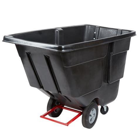 Rubbermaid Fg131400bla Black 10 Cubic Yard Tilt Truck Trash Cart