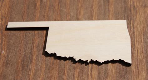Oklahoma State Sign Wood Cutout Wall Decor Wooden State Etsy