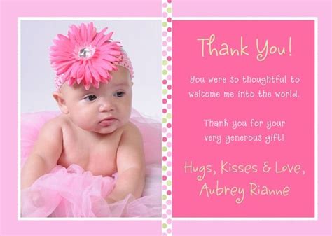 Thank You Cards For Baby Ts Wording Baby Thank You Cards Baby