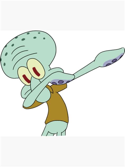 Squidward Dab Photographic Print By Meganbxiley Redbubble