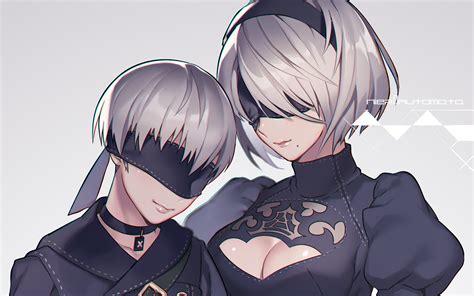 Yorha No 2 Type B And Yorha No 9 Type S Nier And 1 More Drawn By