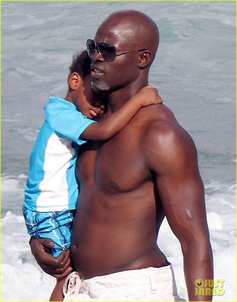 Kimora Lee Simmons St Bart S Bikini Photo Celebrity Babies Djimon Hounsou Kenzo