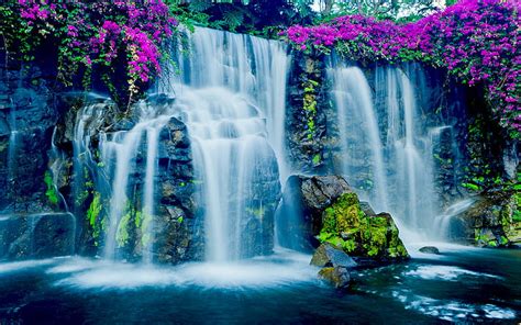 8k Waterfall Nature Beauty Hd Wallpaper Wallpaperbetter