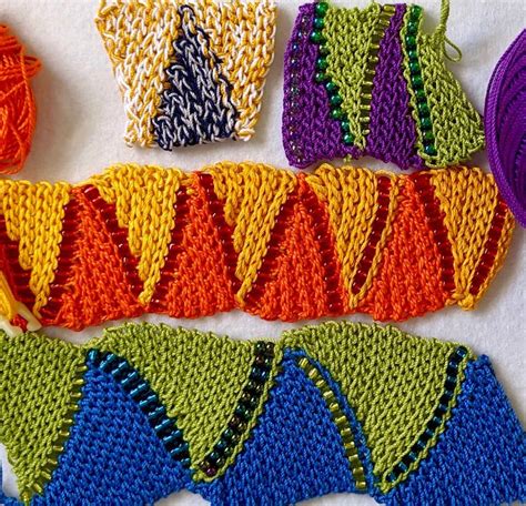 Flat Bead Crochet Tests Of Threads Beads Stitches · Designing Vashti