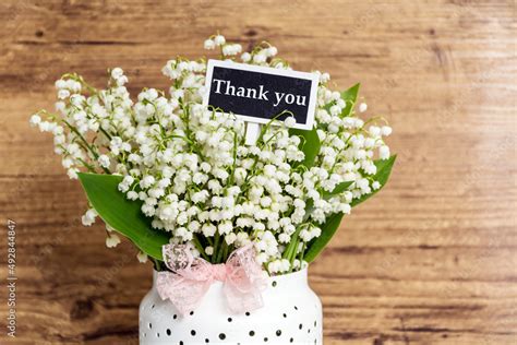 Beautiful Lily Of The Valley Flowers And Thank You Message Thank You