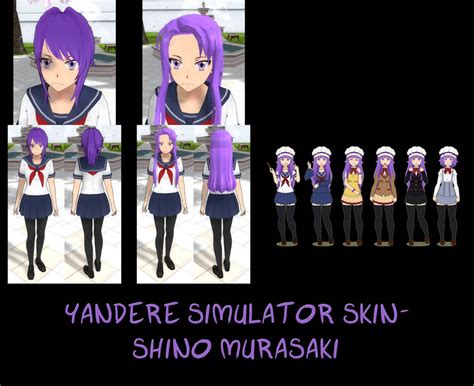 Yandere Simulator Shino Murasaki Skin By Imaginaryalchemist On Deviantart